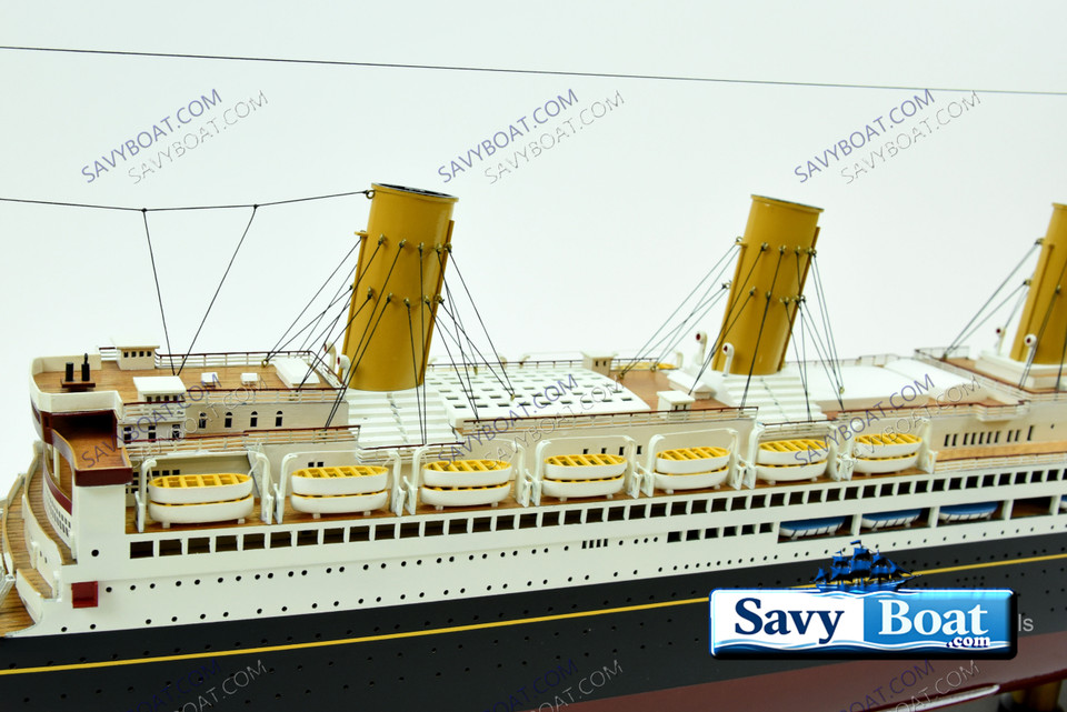 SS  VATERLAND  passenger STEAMship 40" fully built wood model with stand