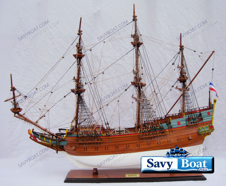 BATAVIA MERCHANT TALL SHIP  NO SAILS