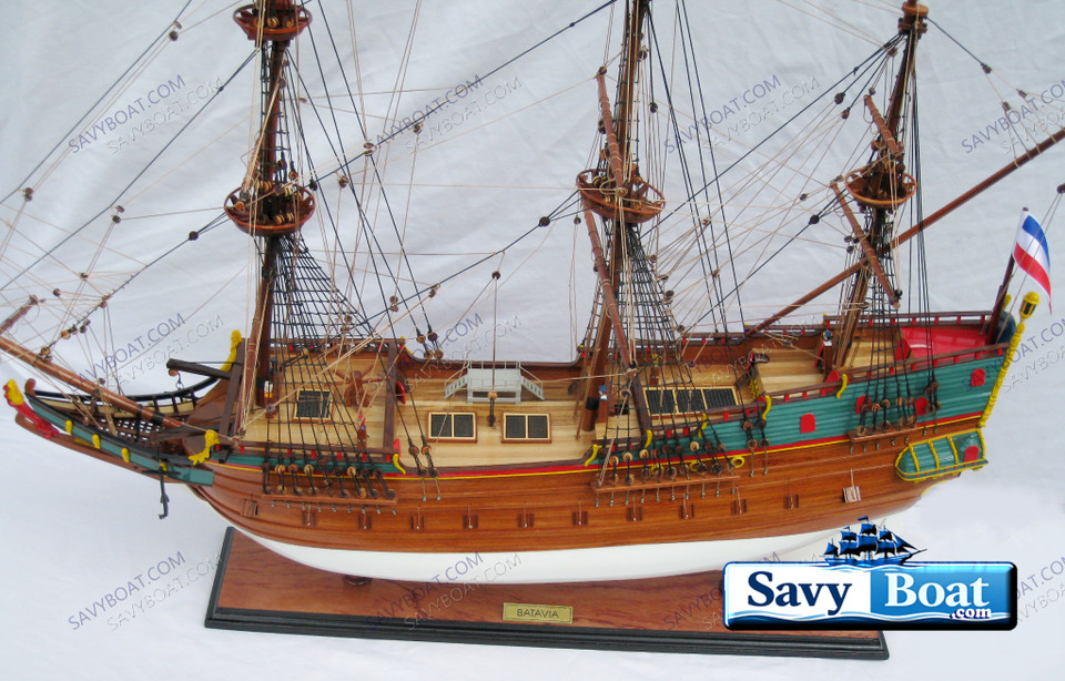 BATAVIA MERCHANT TALL SHIP  NO SAILS