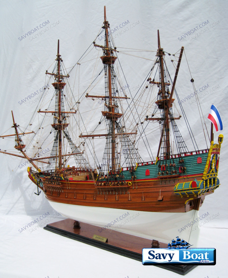 BATAVIA MERCHANT TALL SHIP  NO SAILS