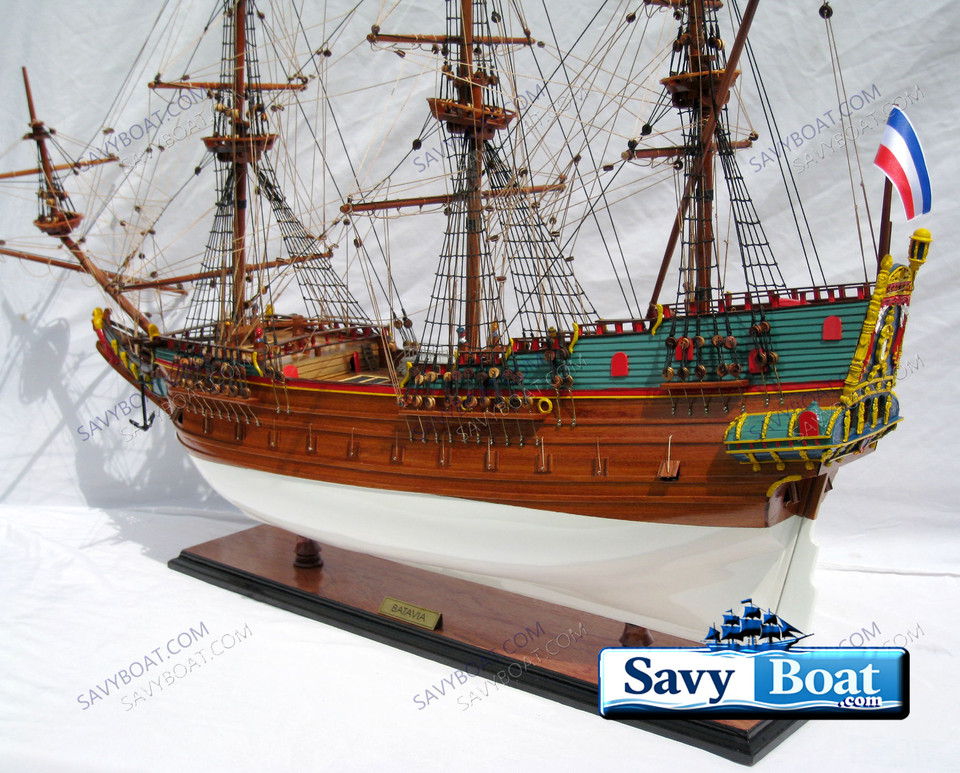 BATAVIA MERCHANT TALL SHIP  NO SAILS