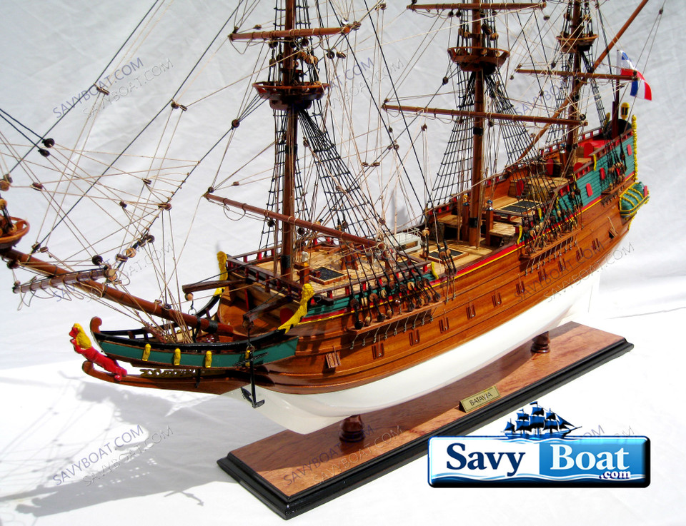 BATAVIA MERCHANT TALL SHIP  NO SAILS