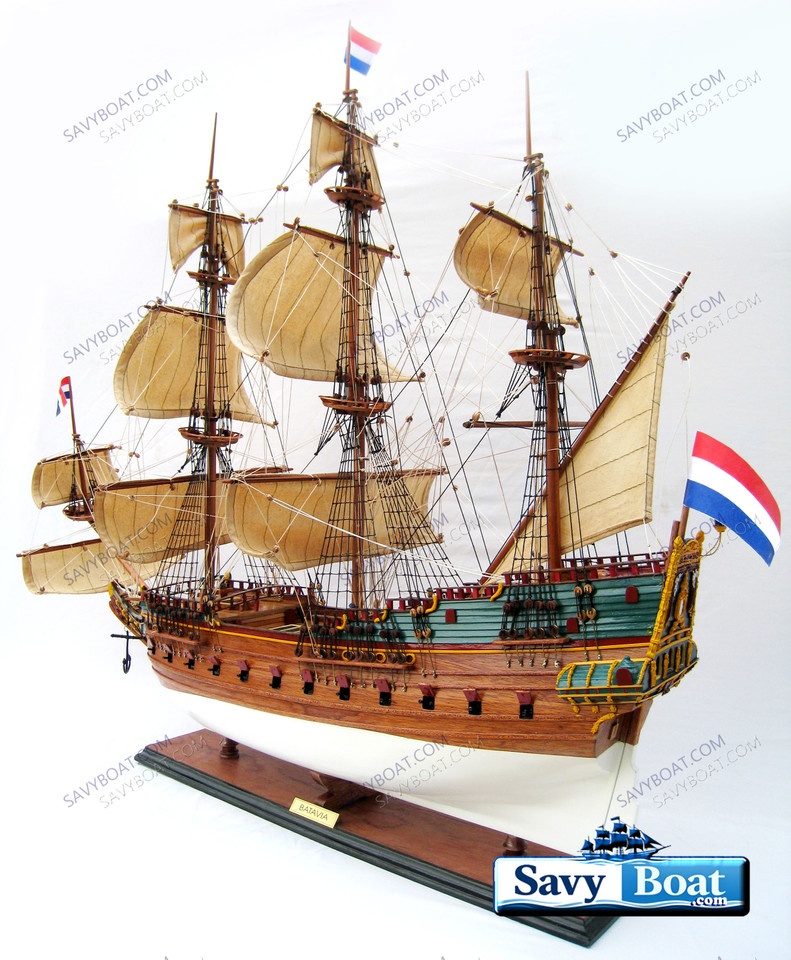 BATAVIA MERCHANT TALL SHIP  W/ SAILS