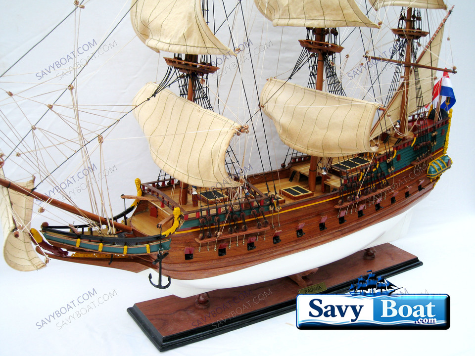 BATAVIA MERCHANT TALL SHIP  W/ SAILS