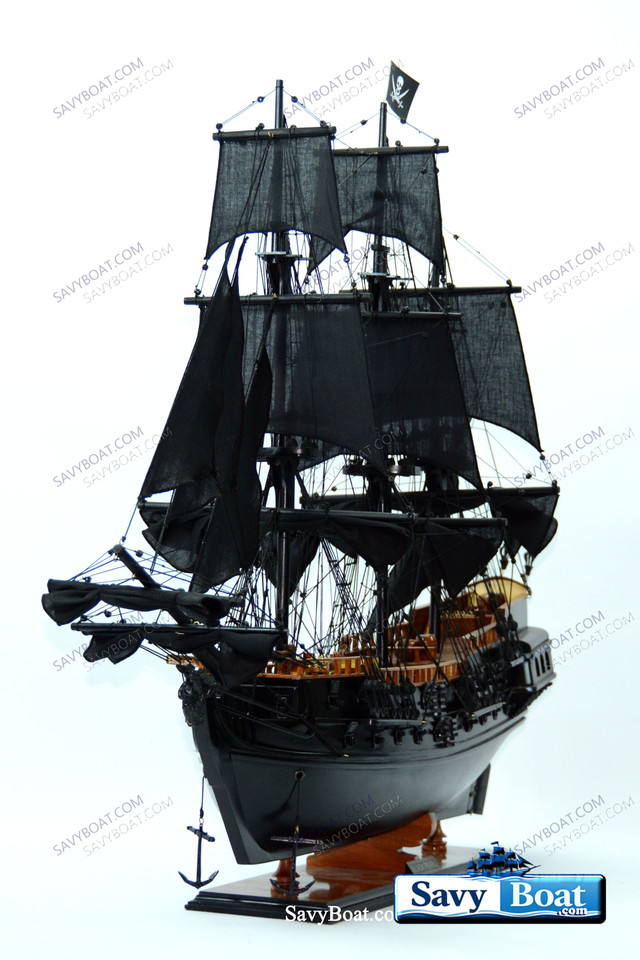 BLACK PEARL PIRATE SHIP 35" REDWOOD DECK