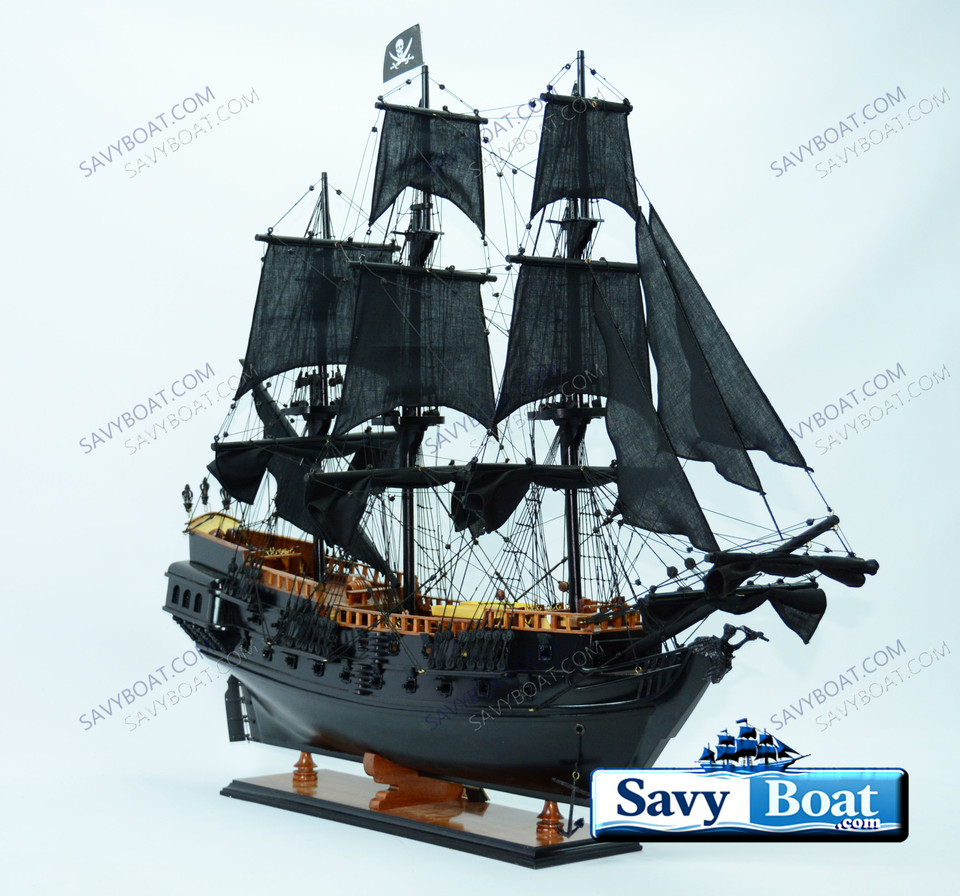 BLACK PEARL PIRATE SHIP 35" REDWOOD DECK