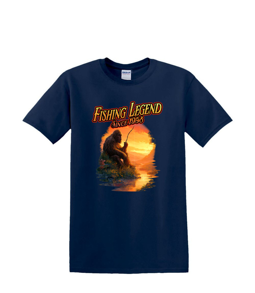 BIGFOOT FISHING LEGEND  ADULT T-SHIRT