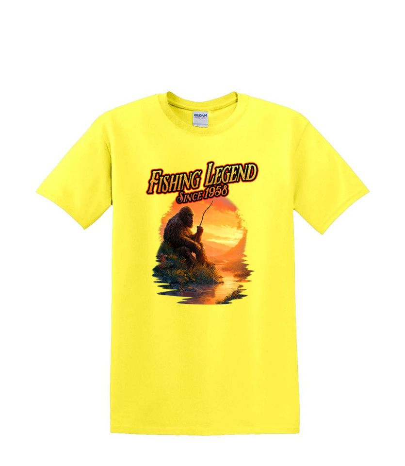 BIGFOOT FISHING LEGEND  ADULT T-SHIRT