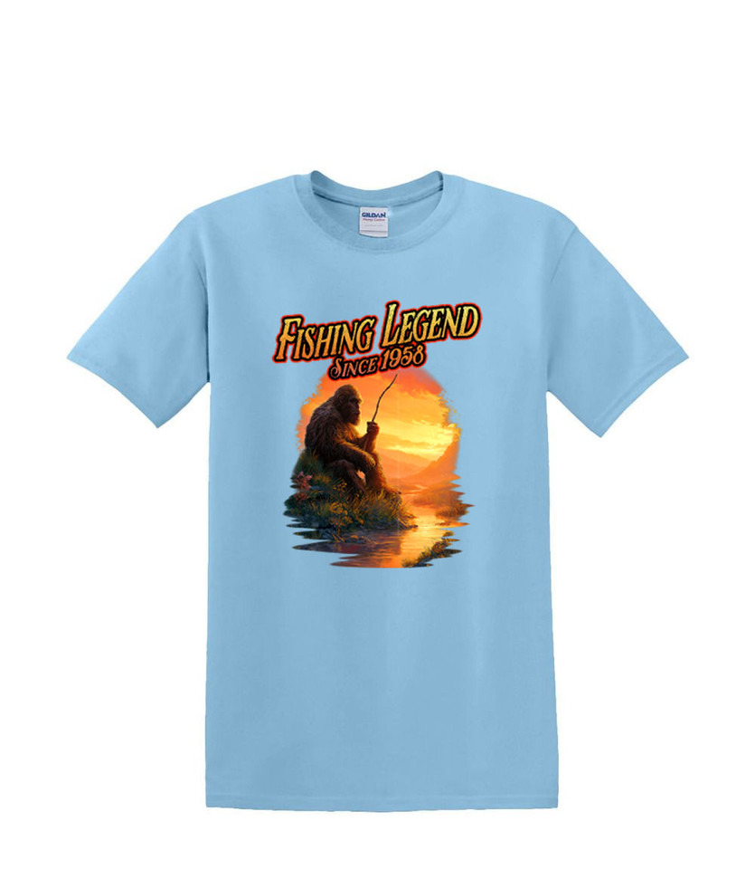 BIGFOOT FISHING LEGEND  ADULT T-SHIRT