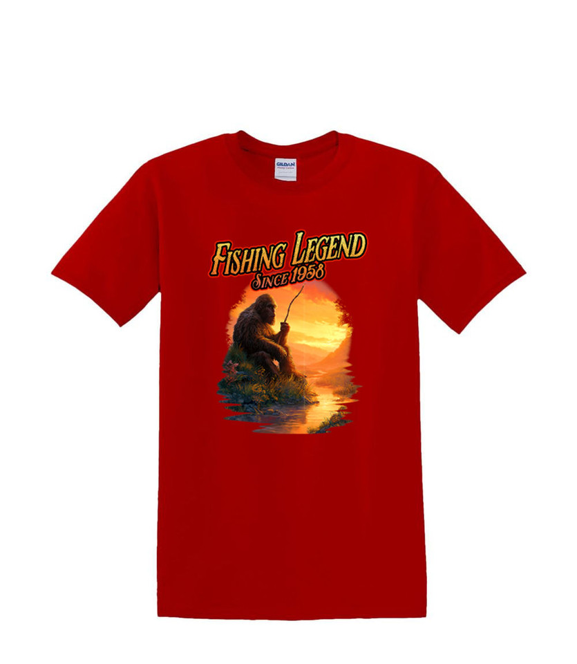 BIGFOOT FISHING LEGEND  ADULT T-SHIRT