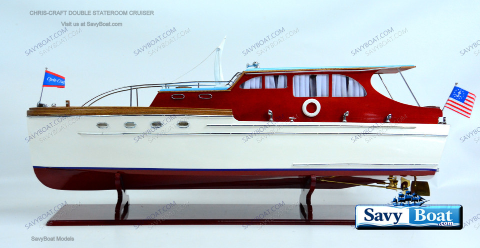 CHRIS-CRAFT DOUBLE STATEROOM CRUISER SAVY LOGO