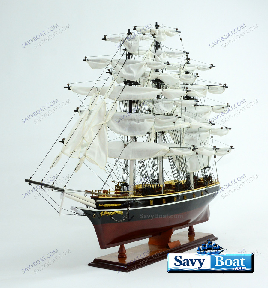 CUTTY SARK  34"  FURLED SAILS/PAINTED