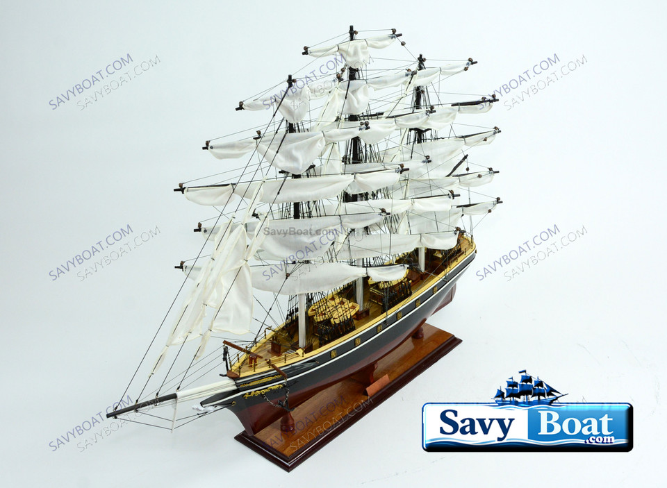 CUTTY SARK  34"  FURLED SAILS/PAINTED