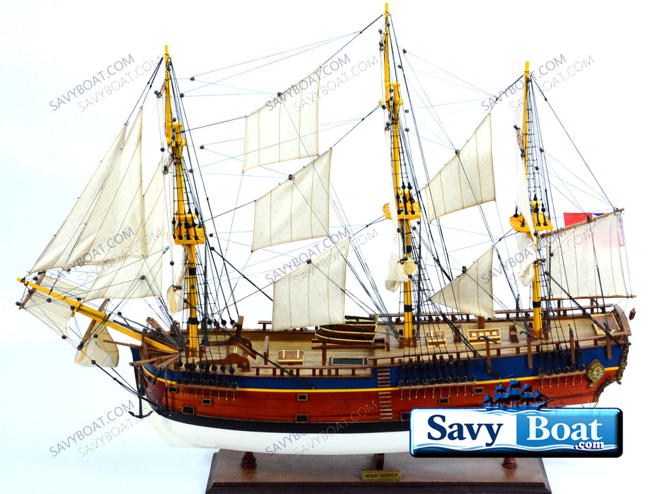 HM BARK ENDEAVOUR (PAINTED) RESEARCH VESSEL