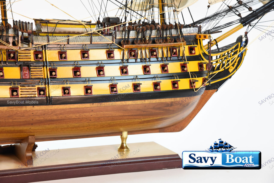HMS VICTORY LARGE 46" TALL SHIP (NATURAL)