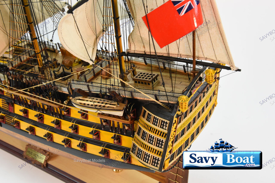 HMS VICTORY LARGE 46" TALL SHIP (NATURAL)