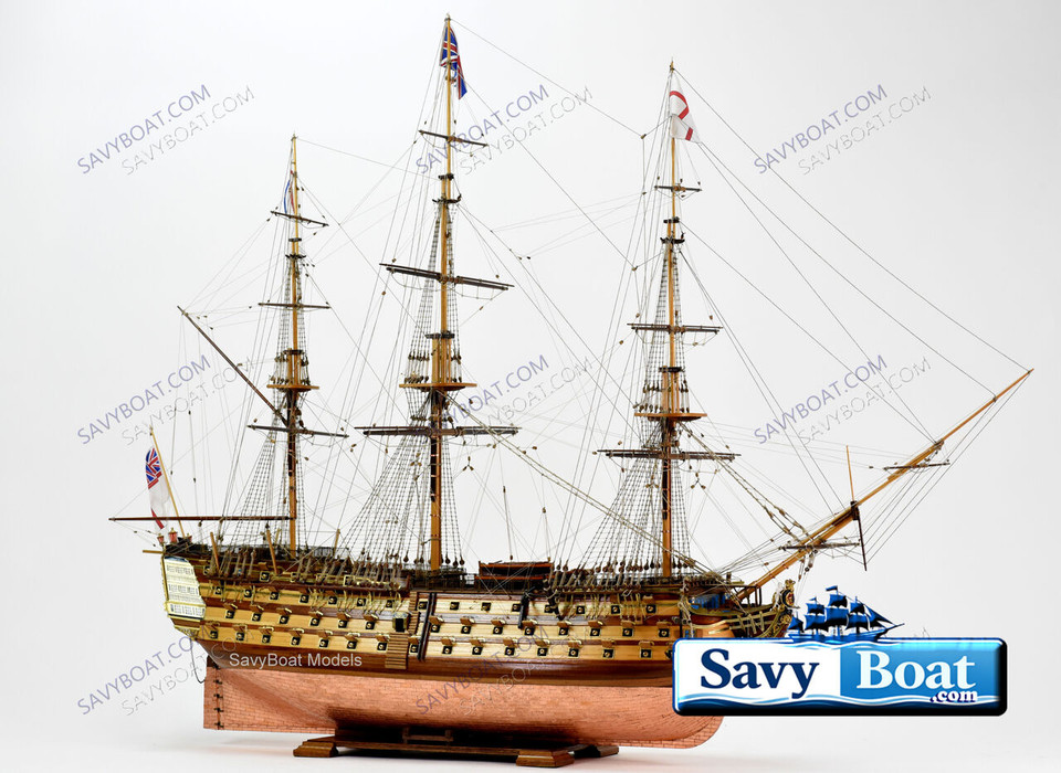 HMS VICTORY LARGE 46" CU MUSUEM QUALITY TALL SHIP