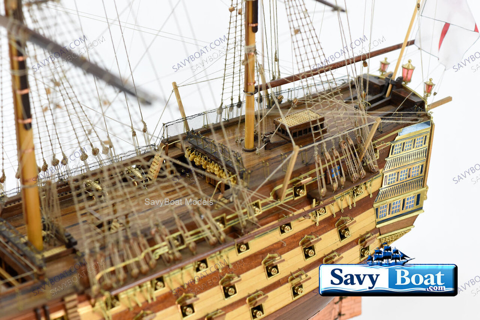 HMS VICTORY LARGE 46" CU MUSUEM QUALITY TALL SHIP