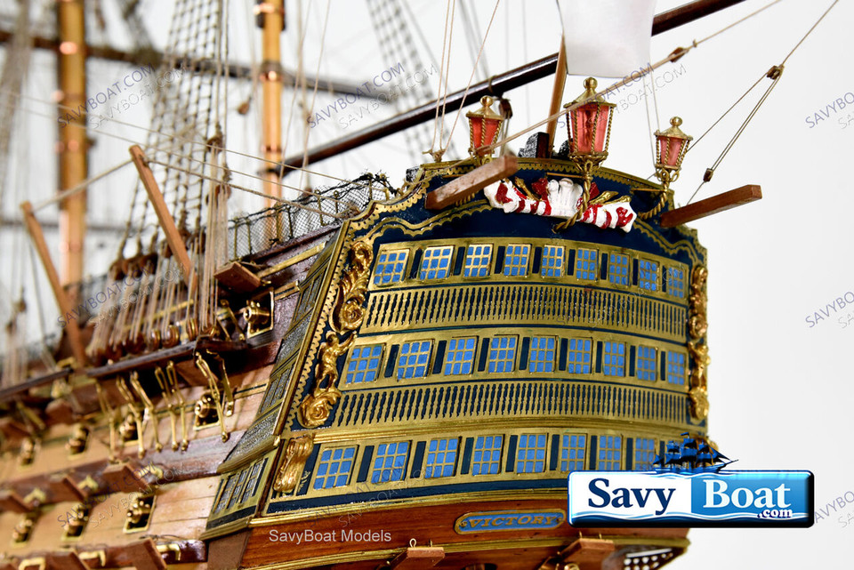 HMS VICTORY LARGE 46" CU MUSUEM QUALITY TALL SHIP