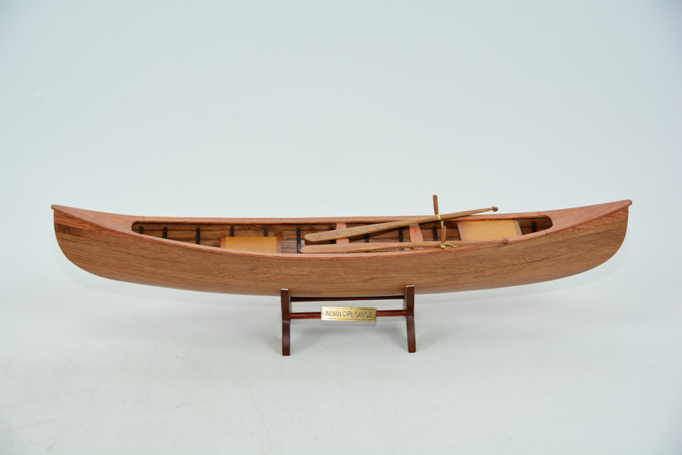 INDIAN GIRL CANOE