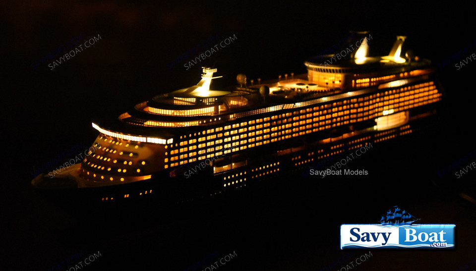 MS VOYAGER OF THE SEAS  LIGHTED CRUISE SHIP