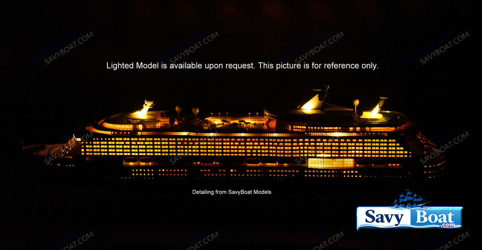 MS VOYAGER OF THE SEAS  LIGHTED CRUISE SHIP