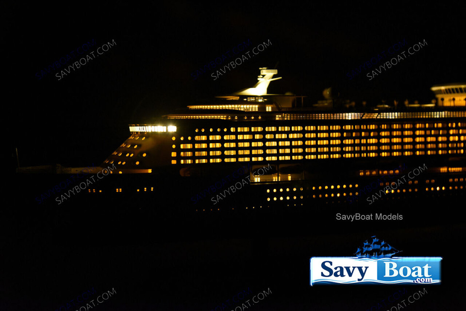 MS VOYAGER OF THE SEAS  LIGHTED CRUISE SHIP