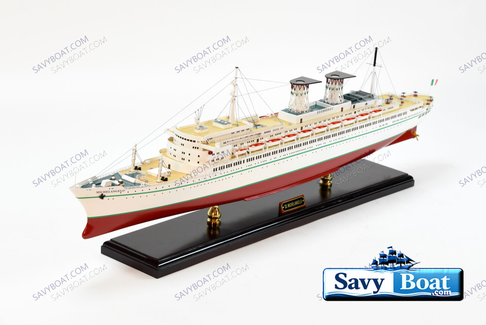 SS MICHELANGELO LIGHTED OCEAN LINER