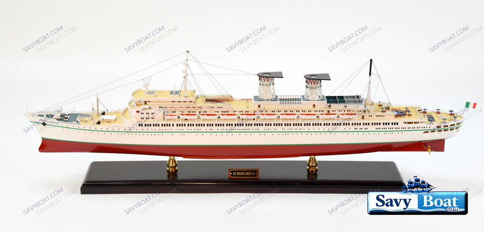SS MICHELANGELO LIGHTED OCEAN LINER