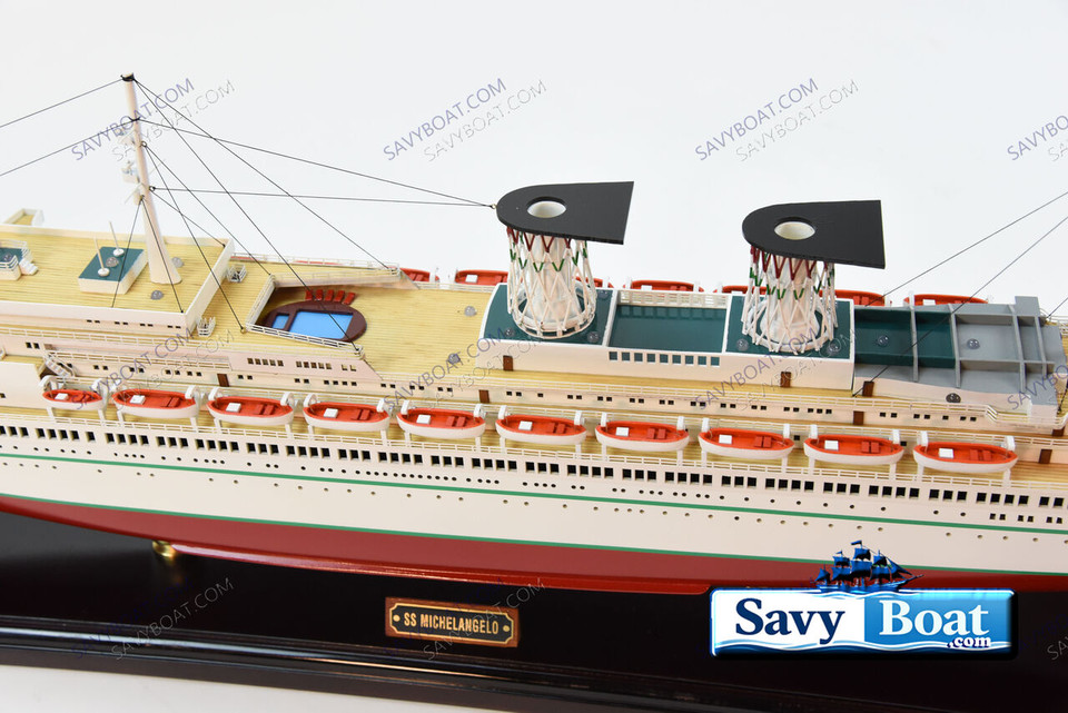SS MICHELANGELO LIGHTED OCEAN LINER