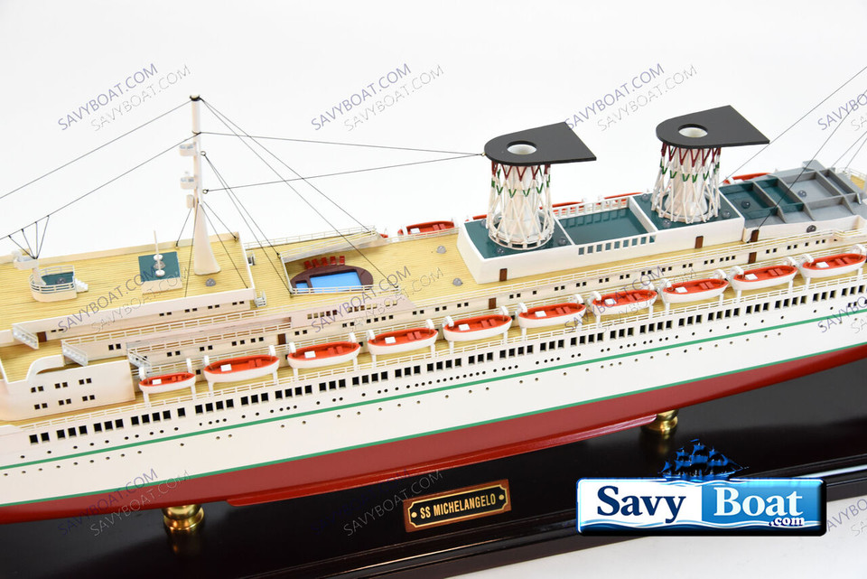 SS MICHELANGELO LIGHTED OCEAN LINER