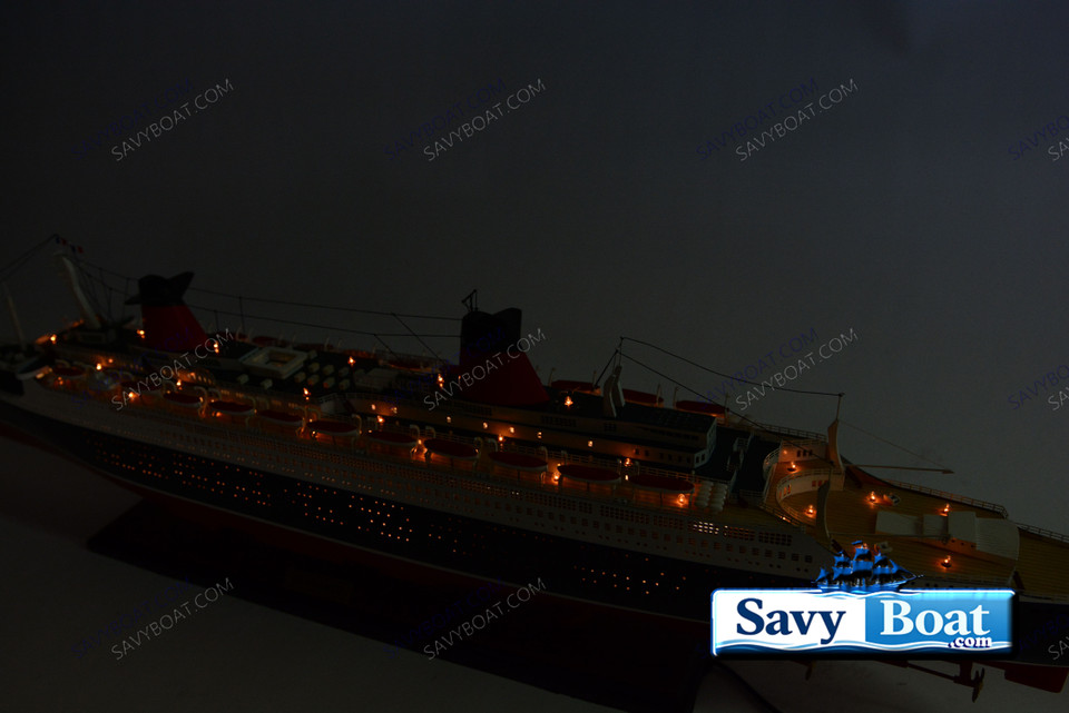 SS FRANCE 41" LIGHTED OCEAN LINER