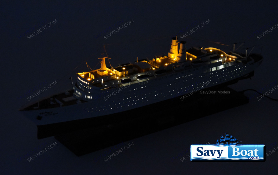 SS SHALOM LIGHTED STEAMSHIP