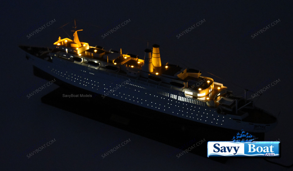 SS SHALOM LIGHTED STEAMSHIP