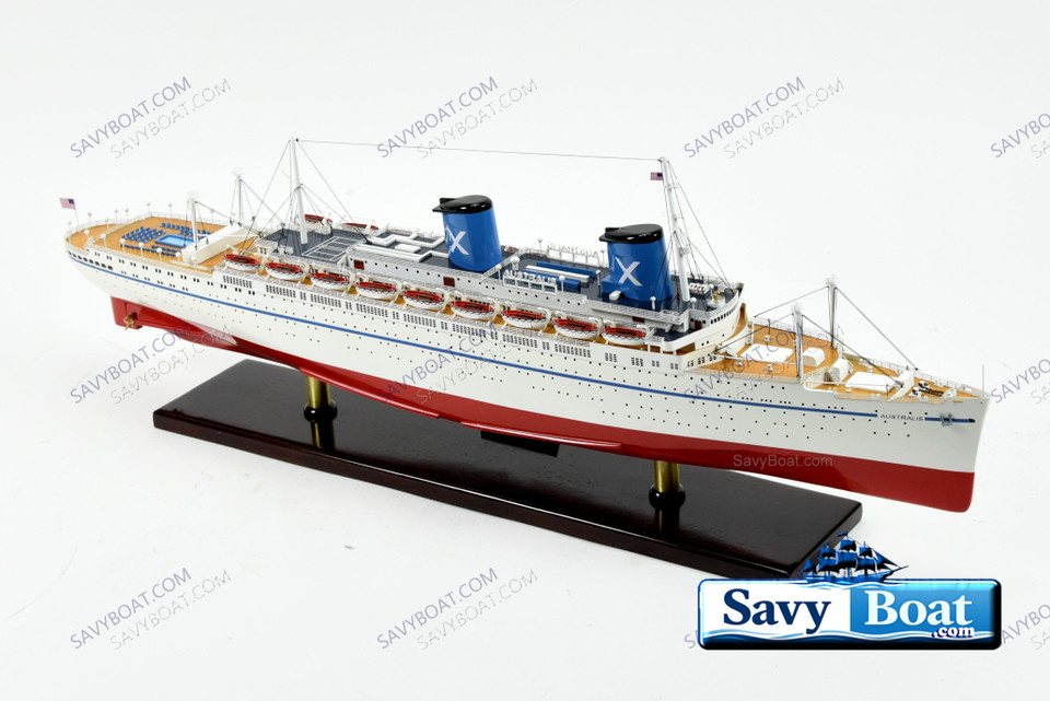 SS AUSTRALIS  LIGHTED STEAM SHIP