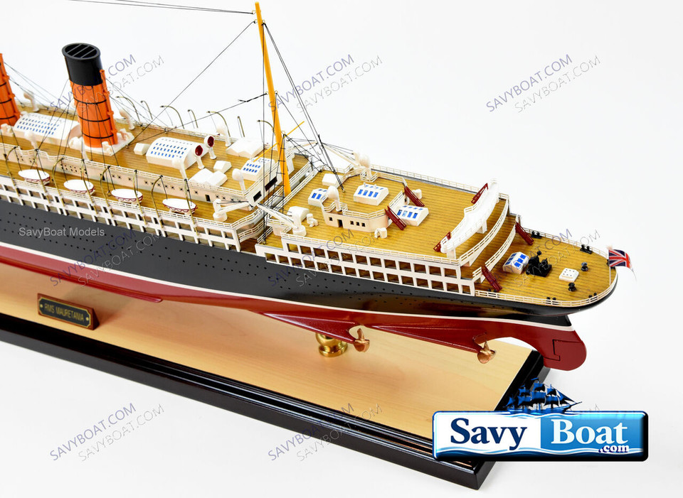RMS MAURETANIA 38" LIGHTED OCEAN LINER