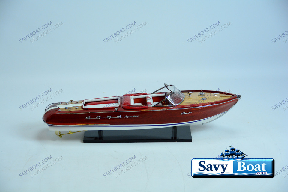 RIVA AQUARAMA LARGE 27" RED  CLASSIC  RUNABOUT