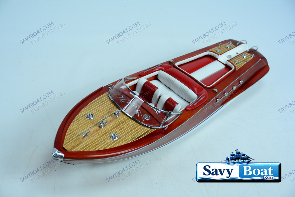 RIVA AQUARAMA LARGE 27" RED  CLASSIC  RUNABOUT