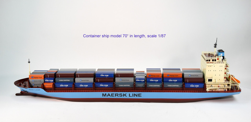 MAERSK ALABAMA  HO-SCALE CONTAINER SHIP