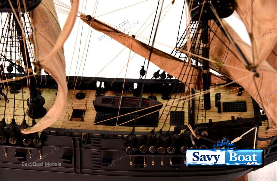 BLACK PEARL PIRATE SHIP 32" (NTRL SAILS)