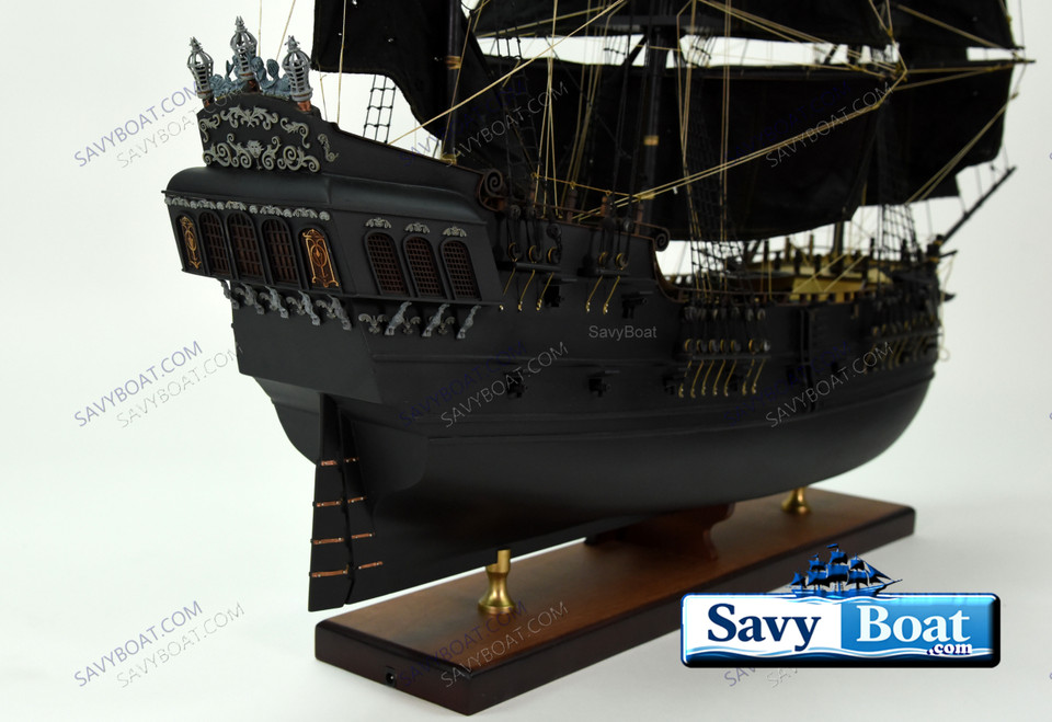 BLACK PEARL LIGHTED PIRATE SHIP 42"