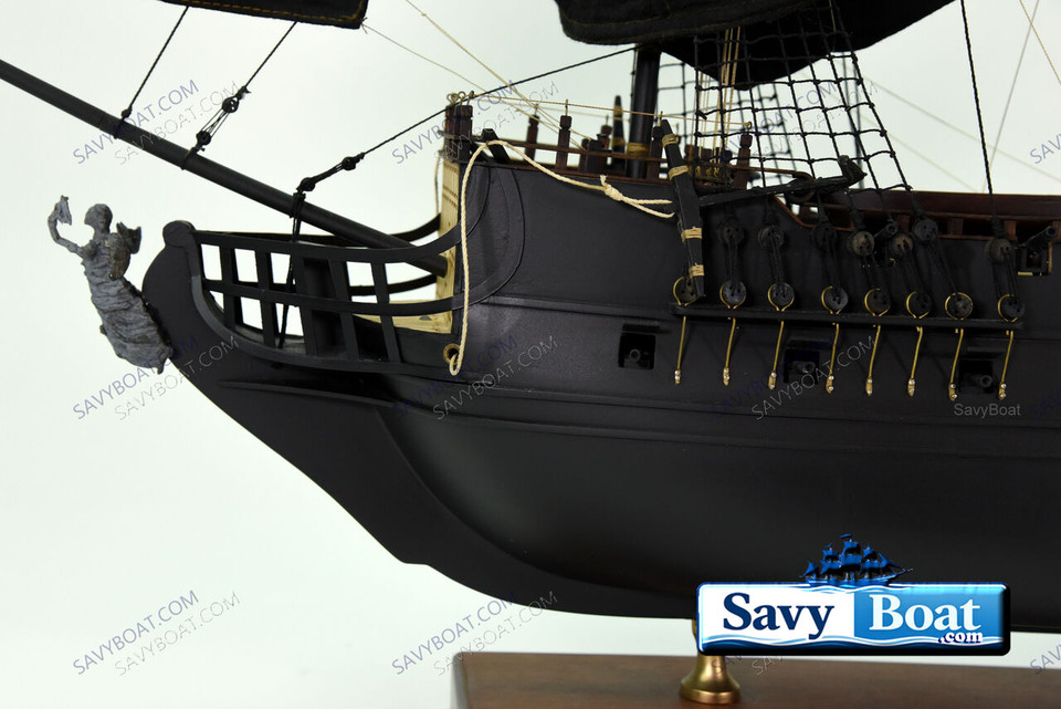 BLACK PEARL LIGHTED PIRATE SHIP 42"