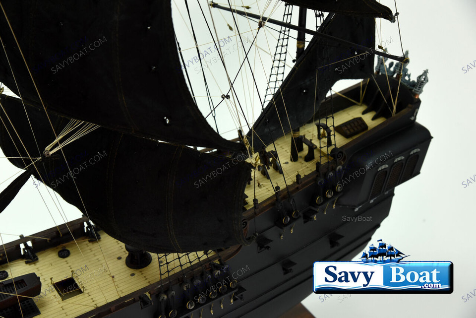 BLACK PEARL LIGHTED PIRATE SHIP 42"