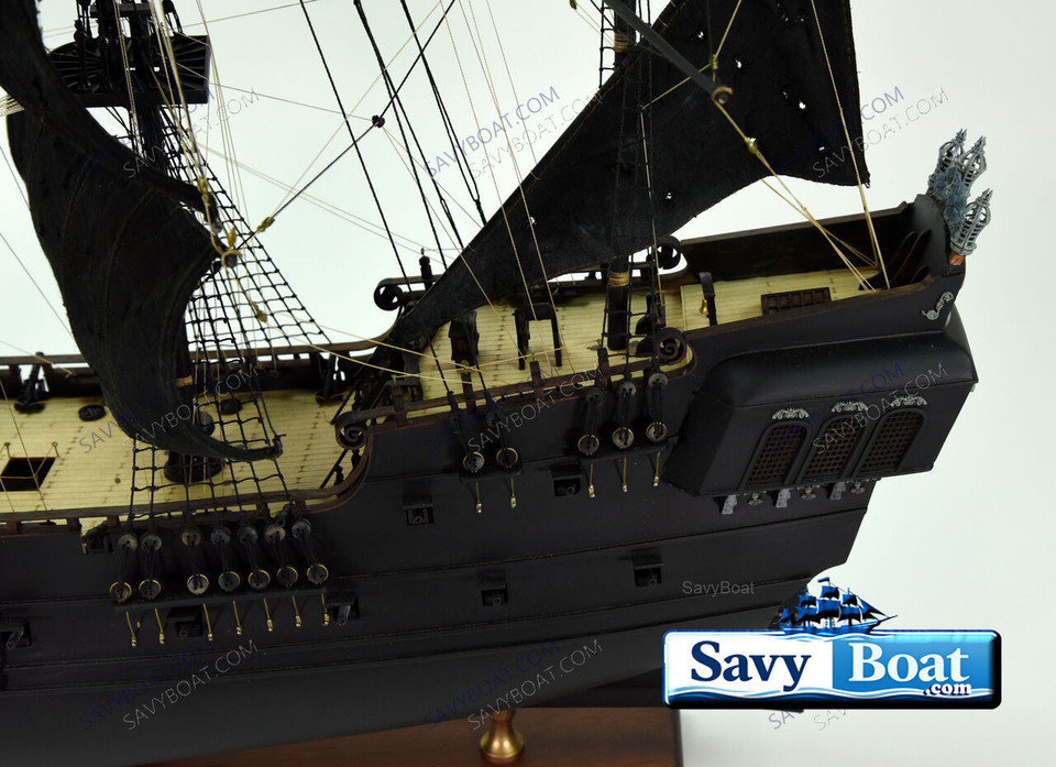 BLACK PEARL LIGHTED PIRATE SHIP 42"