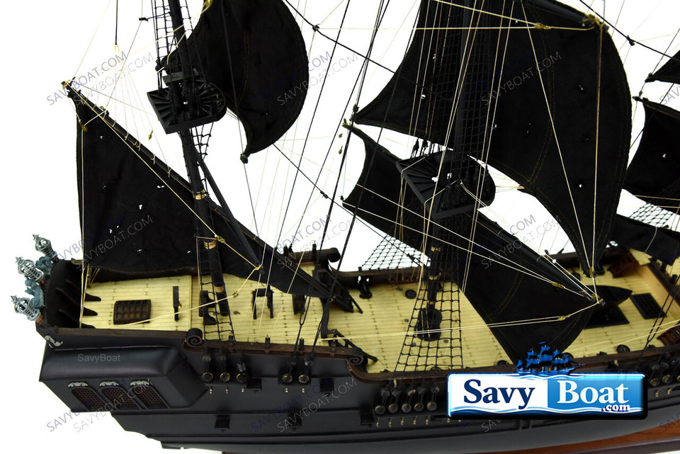 BLACK PEARL LIGHTED PIRATE SHIP 42"