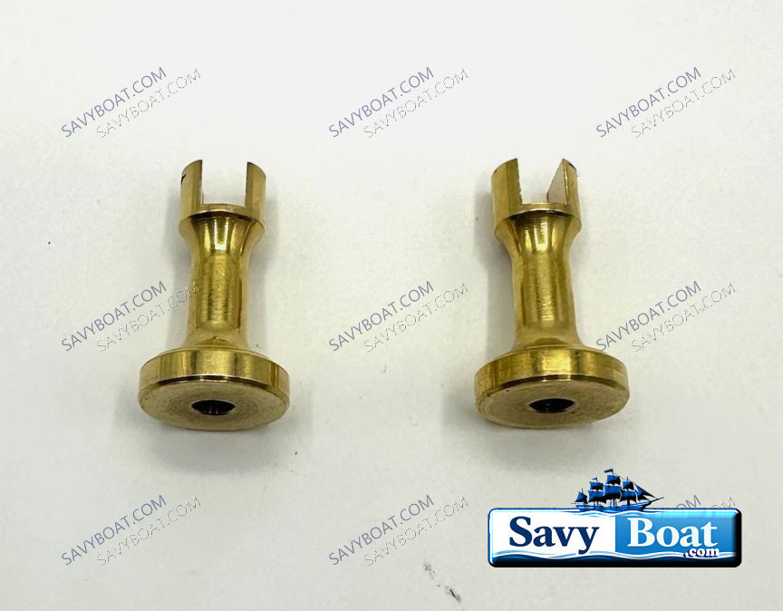 1.35 INCH, STRAIGHT SOLID BRASS KEEL PEDESTALS, ONE PAIR
