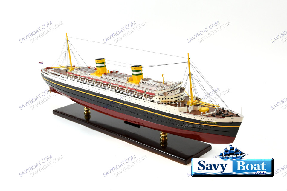 SS NIEUW AMSTERDAM DUTCH OCEAN LINER  (BLK)