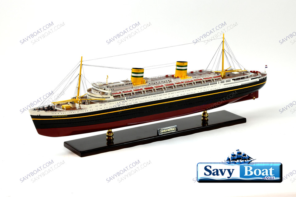 SS NIEUW AMSTERDAM DUTCH OCEAN LINER  (BLK)