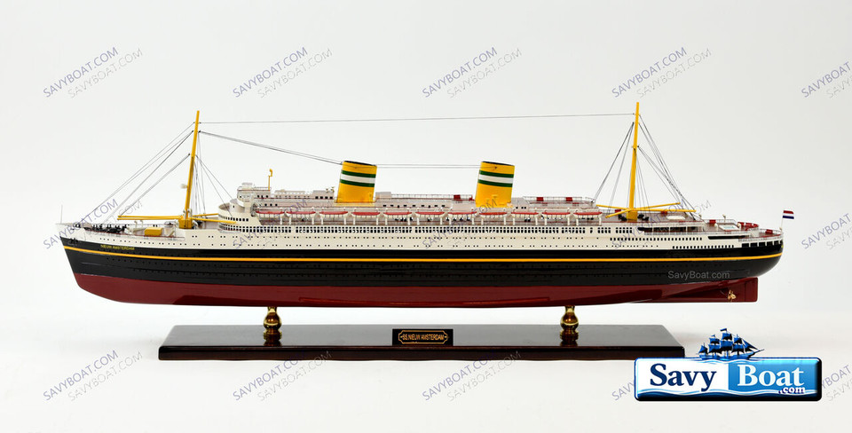 SS NIEUW AMSTERDAM DUTCH OCEAN LINER  (BLK)