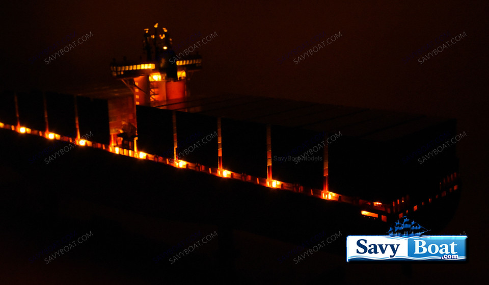 MAERSK Mærsk EMMA  40" LIGHTED CONTAINER CARGO SHIP